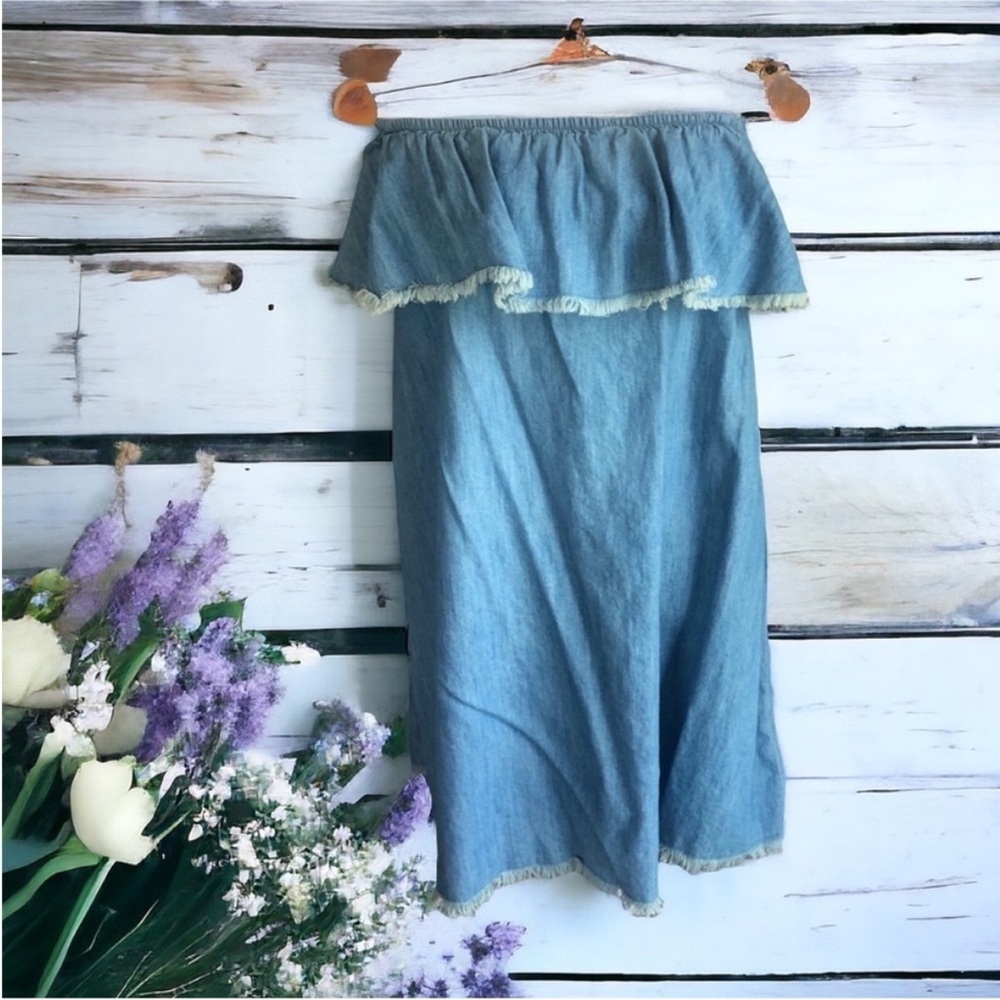 Mossimo Strapless Jean Dress